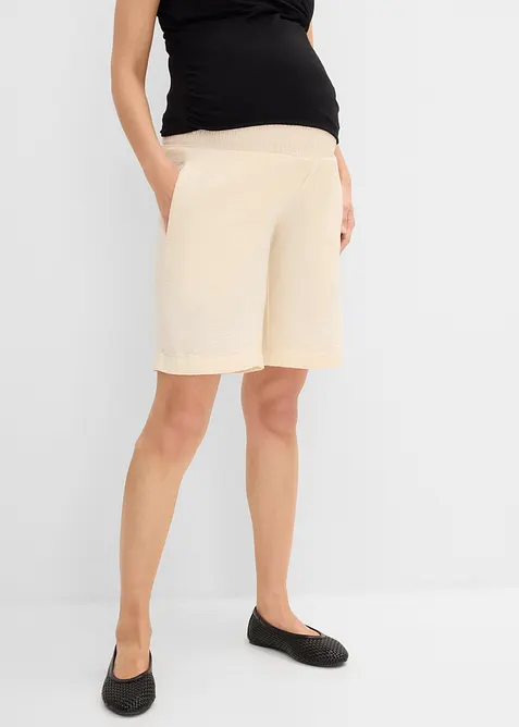 Shorts pr&eacute;maman in mussola di cotone per la gravidanza e il post-parto, bonprix