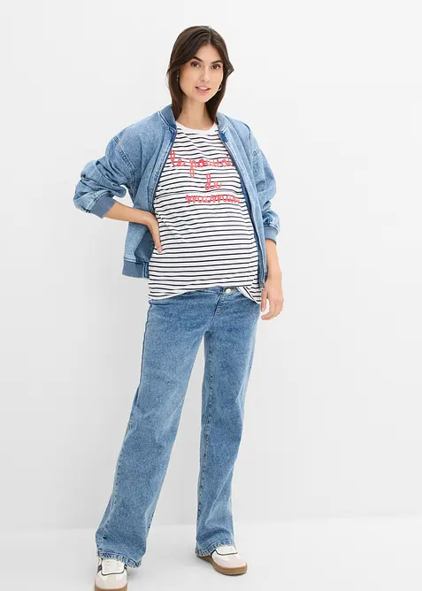 Maglia pr&eacute;maman / da allattamento 2 in 1 in cotone biologico, bonprix