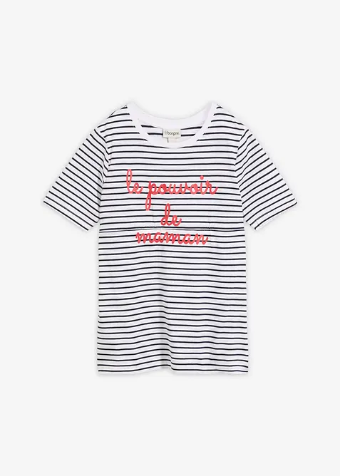 Maglia pr&eacute;maman / da allattamento 2 in 1 in cotone biologico, bonprix