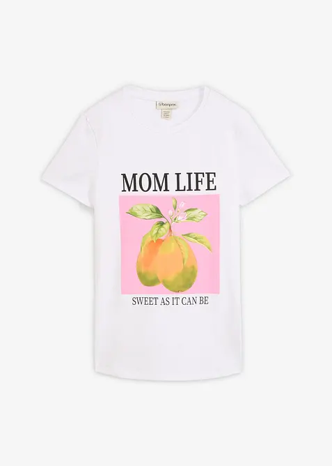 Maglia pr&eacute;maman / da allattamento 2 in 1 oversize in cotone biologico, bonprix