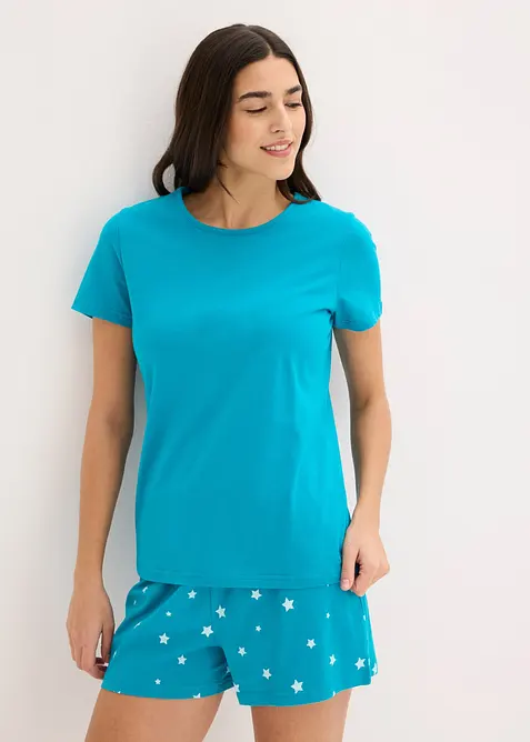 Pigiama estivo in puro cotone (pacco da 2), bonprix