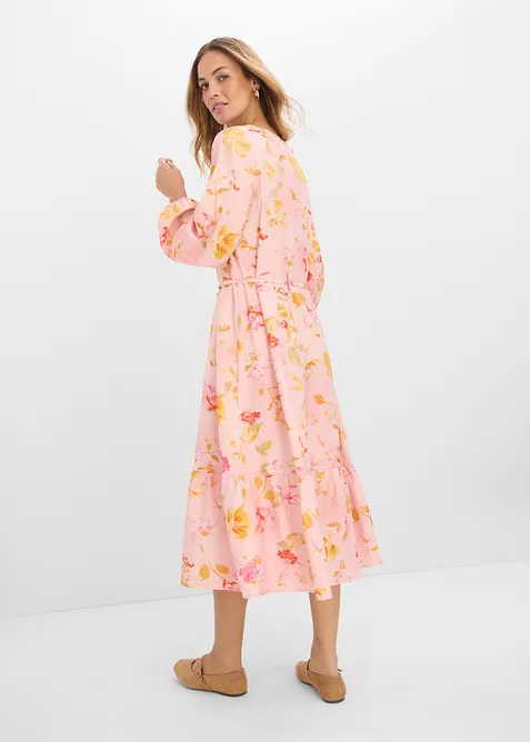 Abito midi in misto viscosa morbido, bonprix