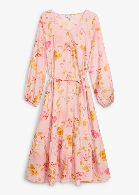 Abito midi in misto viscosa morbido, bonprix