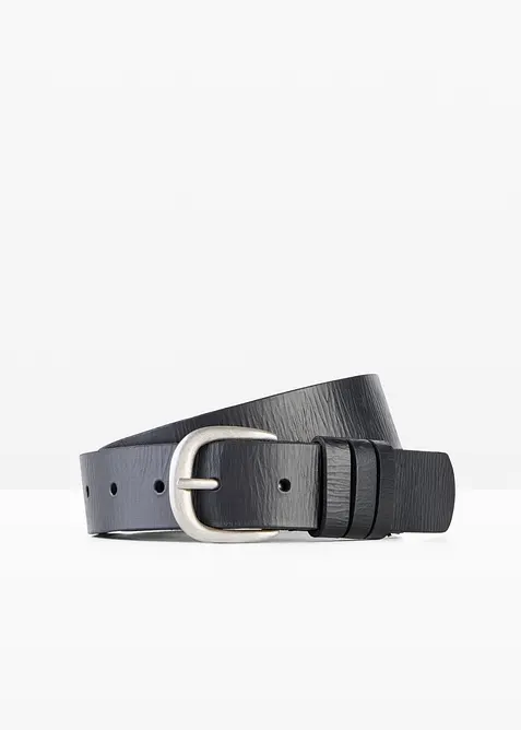 Cintura in pelle con fibbia classica, bonprix