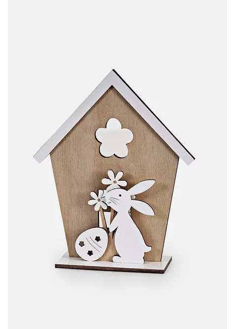 Casetta decorativa con coniglio pasquale, bonprix