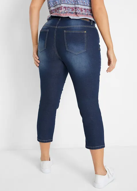 Jeans cropped morbidi, slim fit, bonprix