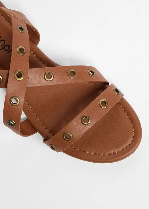 Sandali con occhielli, bonprix