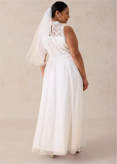 Abito da sposa in tulle e pizzo, bonprix