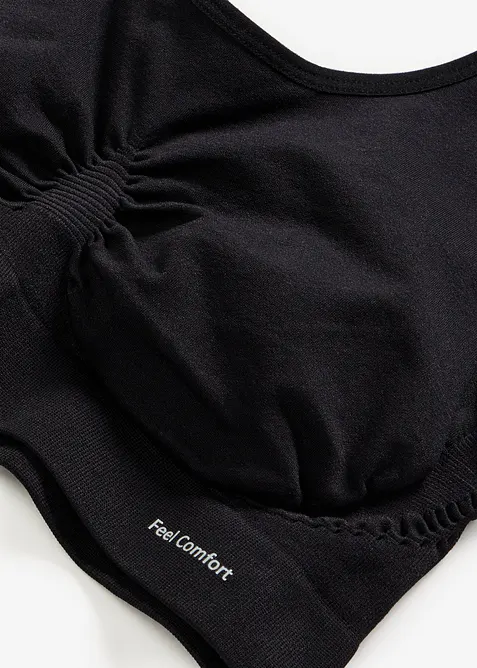 Reggiseno bustier senza cuciture Feel Comfort (pacco da 2), bonprix