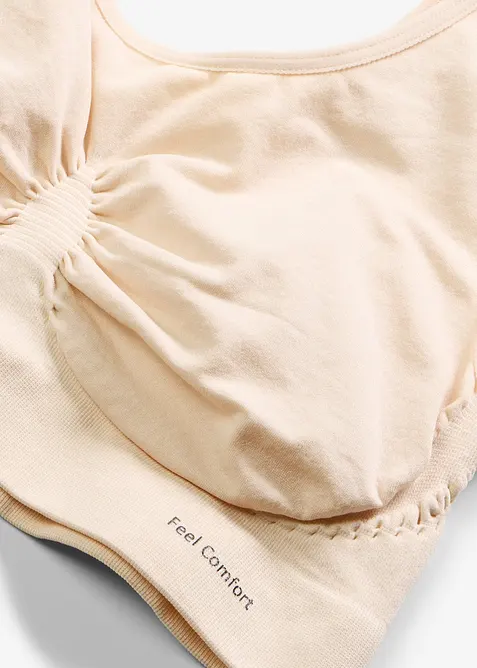 Reggiseno bustier senza cuciture Feel Comfort (pacco da 2), bonprix