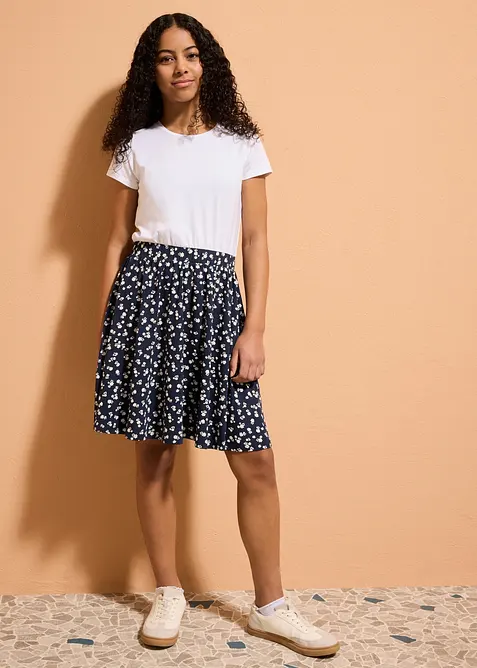 Abito in jersey di misto cotone biologico elasticizzato, bonprix