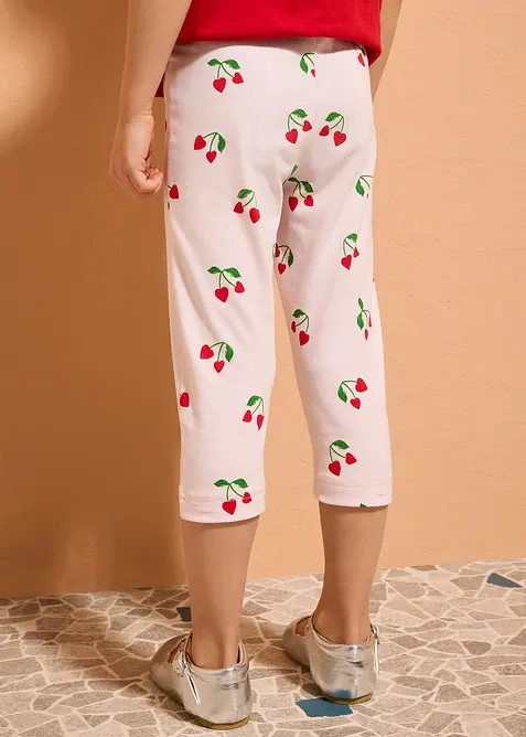 Leggings a pinocchietto in misto cotone elasticizzato (pacco da 3), bonprix