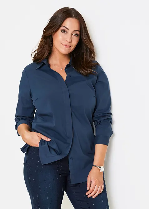 Camicetta elasticizzata lunga, bonprix