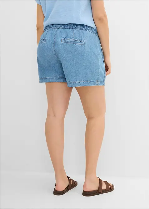 Shorts di jeans con vita comoda, vita media, bonprix