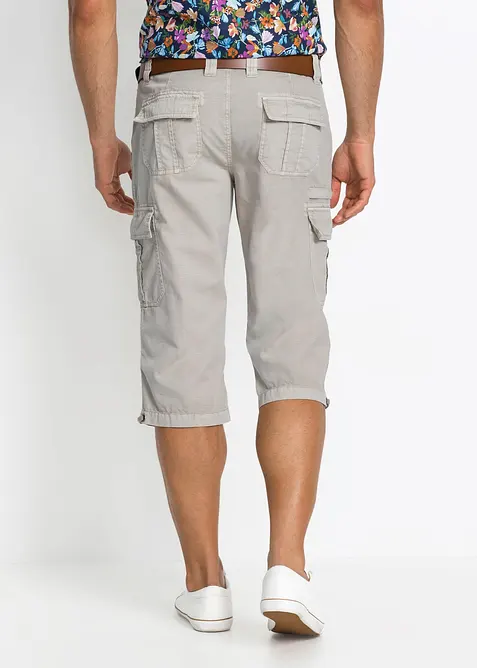 Bermuda cargo lunghi in puro cotone, regular fit, bonprix