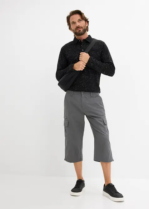 Bermuda cargo lunghi in puro cotone, regular fit, bonprix