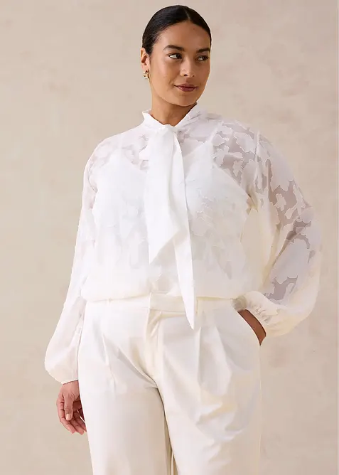 Blusa ricamata, bonprix