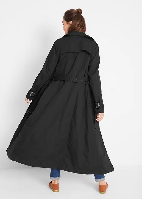 Trench lungo con cintura, bonprix