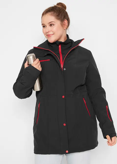 Softshell lungo elasticizzato idrorepellente, bonprix