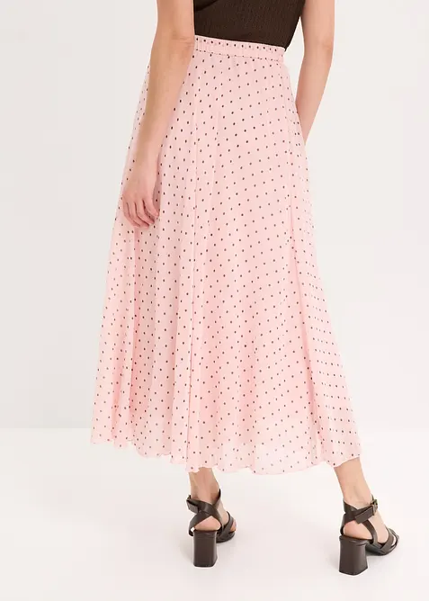 Gonna in chiffon con effetto stropicciato, bonprix