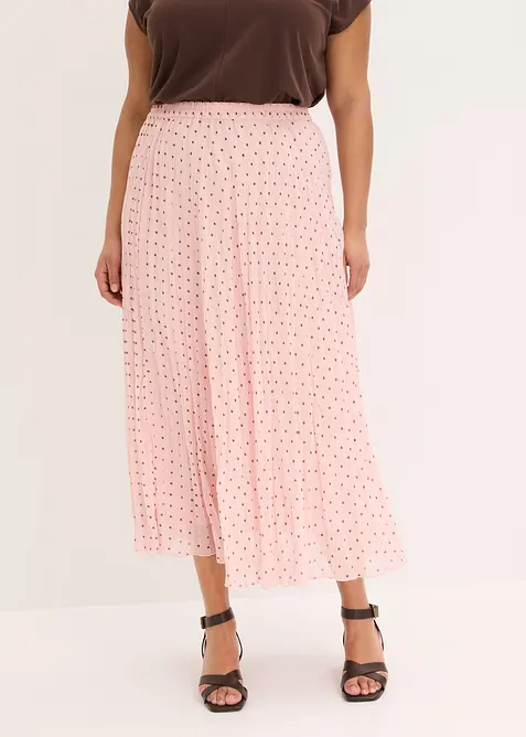 Gonna in chiffon con effetto stropicciato, bonprix