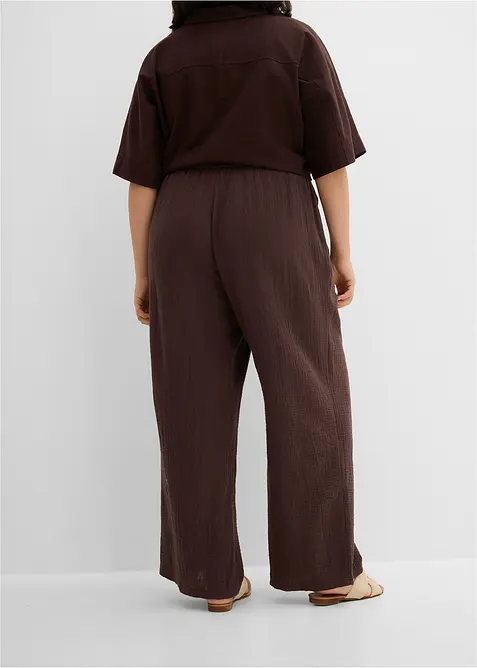 Pantaloni in mussola morbida, bonprix