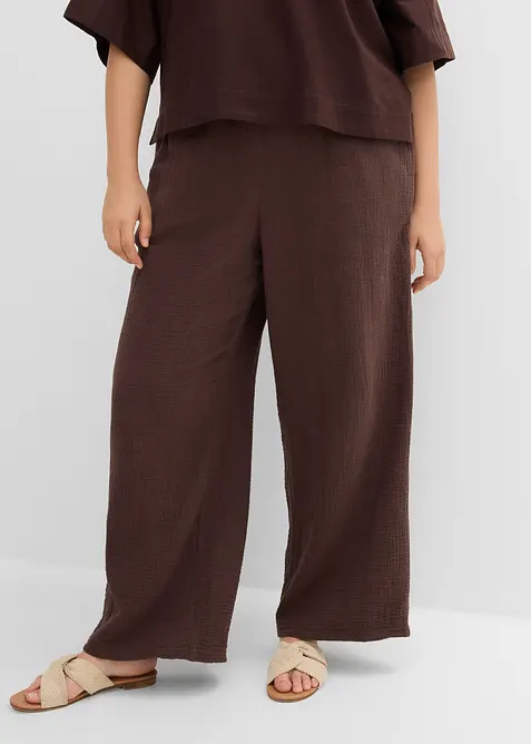 Pantaloni in mussola morbida, bonprix