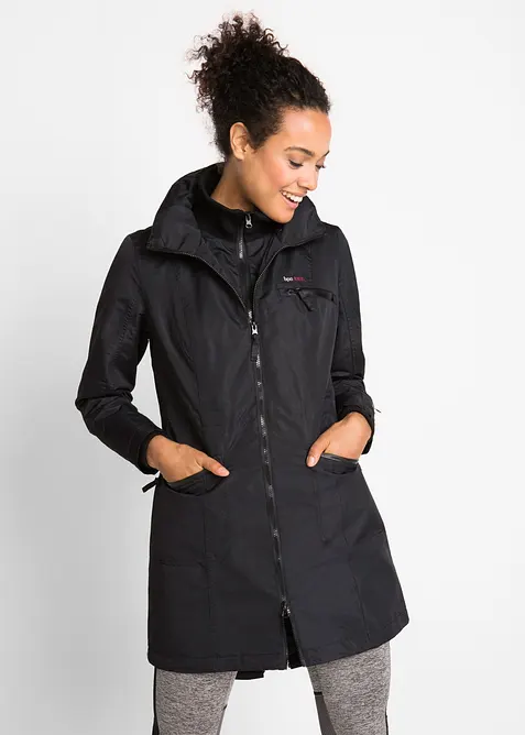 Giubbotto tecnico outdoor con cappuccio 2 in 1 impermeabile, bonprix