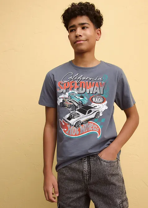 T-shirt Hot Wheels in puro cotone, HOT WHEELS