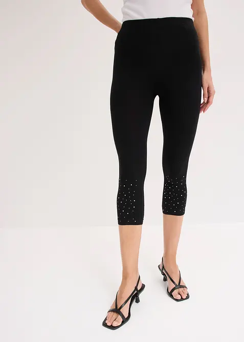 Leggings a pinocchietto in misto cotone, bonprix
