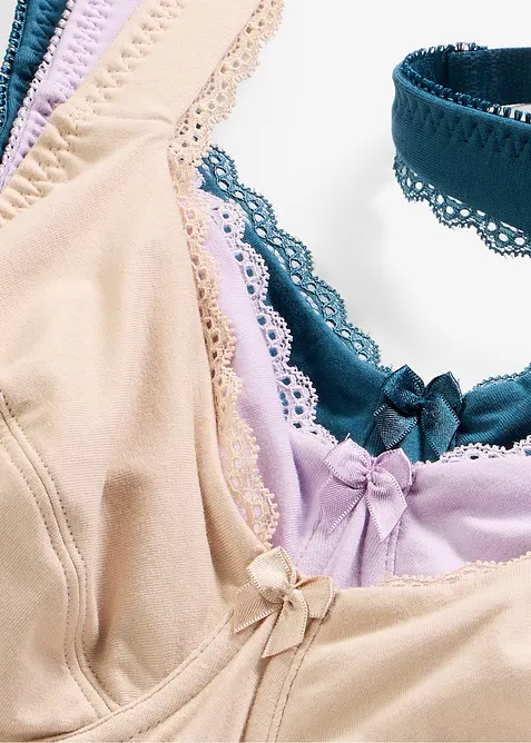 Reggiseno con ferretto e cotone biologico morbido (pacco da 3), bonprix