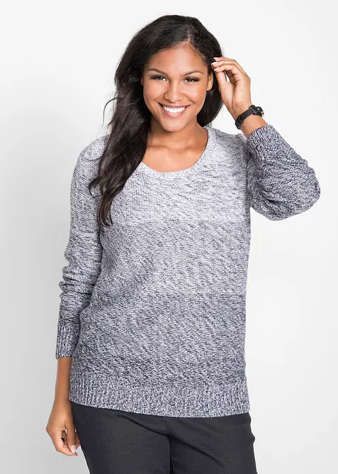 Maglione in filato grosso con colori sfumati, bonprix