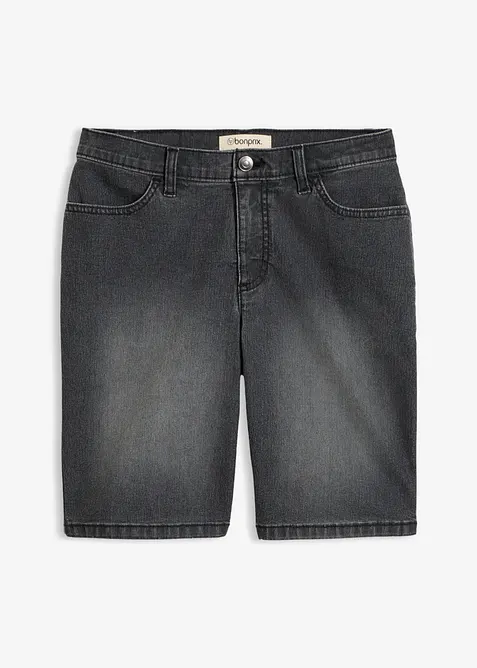 Bermuda in jeans, vita media, bonprix
