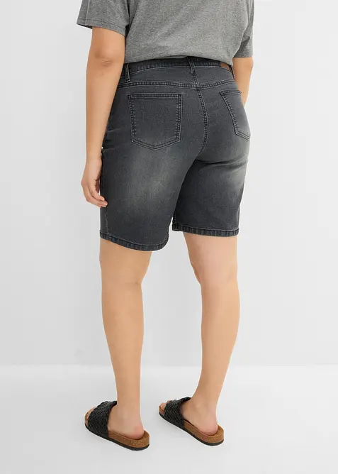 Bermuda in jeans, vita media, bonprix