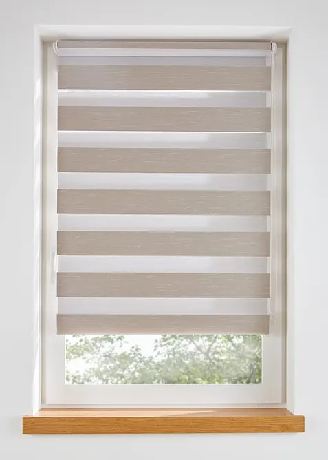 Tenda a rullo doppia in tessuto strutturato, bonprix