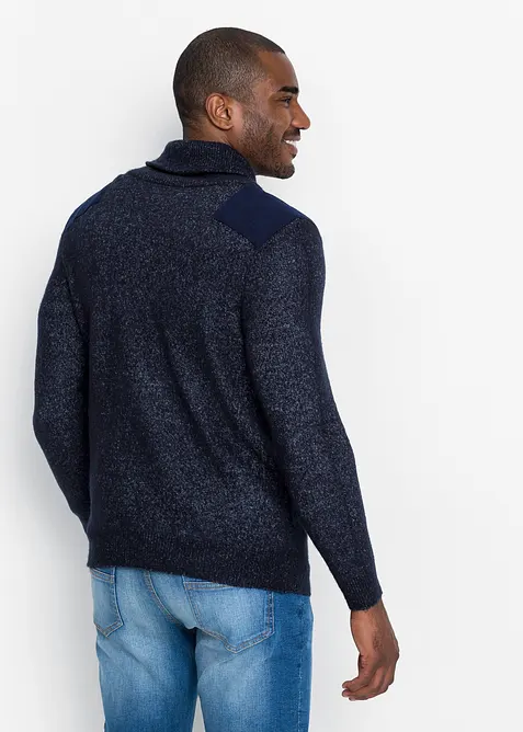 Maglione in filato fine con collo a scialle, bonprix