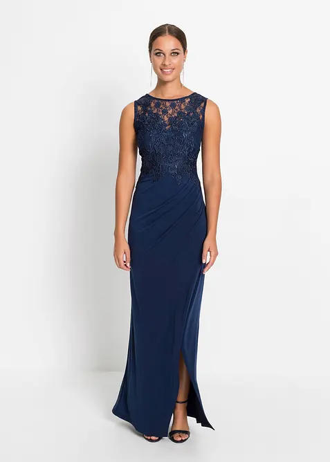 Abito lungo con pizzo, bonprix