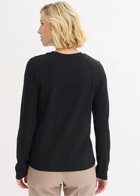 Maglia a maniche lunghe con cotone biologico, bonprix