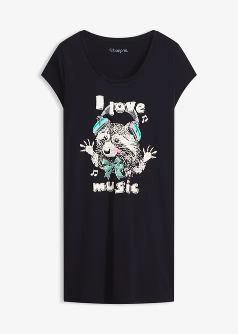 Camicia da notte corta in puro cotone biologico, bonprix