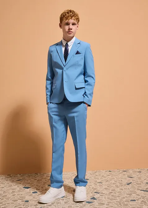 Completo a giacca con camicia e cravatta (4 pezzi), bonprix