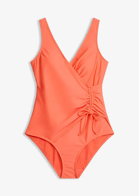 Costume intero con arricciatura ed effetto modellante leggero, bonprix