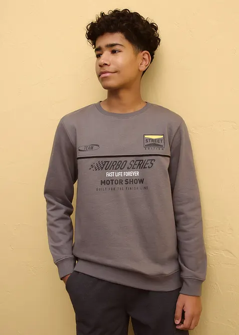 Felpa in misto cotone morbido, bonprix