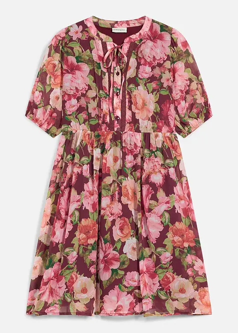 Abito tunica con pizzo, bonprix