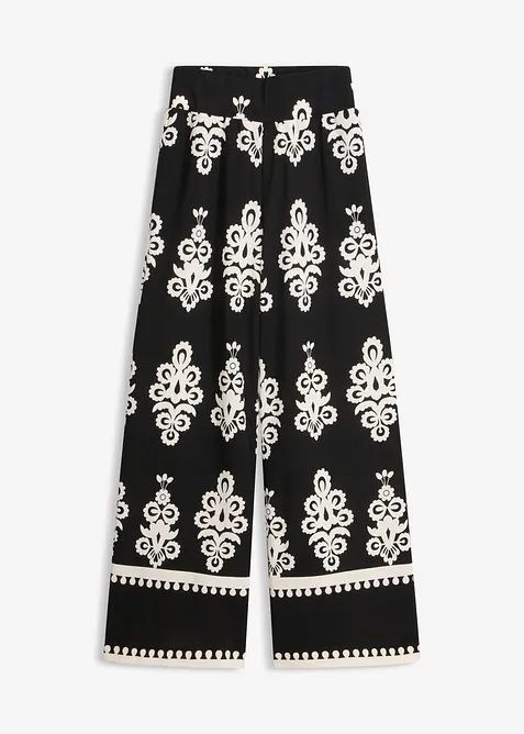 Pantaloni in jersey, vita alta, bonprix