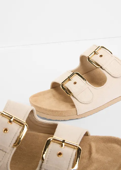 Ciabattine con fibbie, bonprix