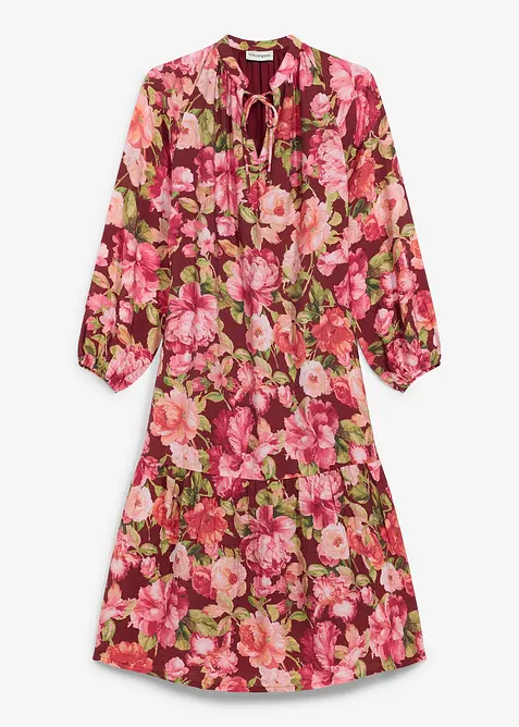 Abito midi in misto viscosa fluido, bonprix