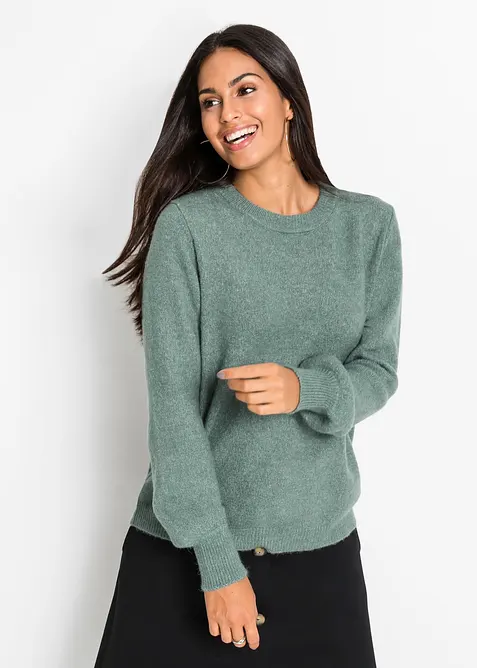 Maglione con maniche a palloncino, bonprix