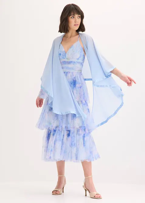 Stola con raffinato dettaglio in satin, bonprix