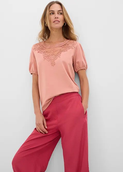 Maglia in cotone elasticizzato, bonprix