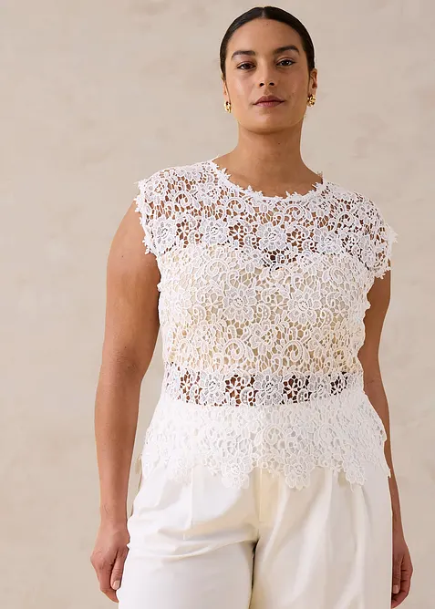 Top in pizzo, bonprix